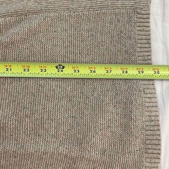 J. Jill Tan Knit Open Cardigan Sweater Womens Size Small Cotton Silk Long Sleeve - Picture 8 of 11